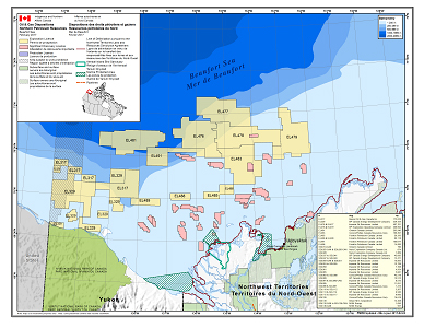 Beaufort Sea & Mackenzie Delta Disposition Map