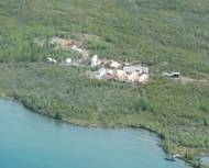 A photo of the Hidden Lake site in NWT, before remediation.