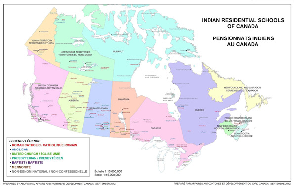 Recognized Indian Residential Schools