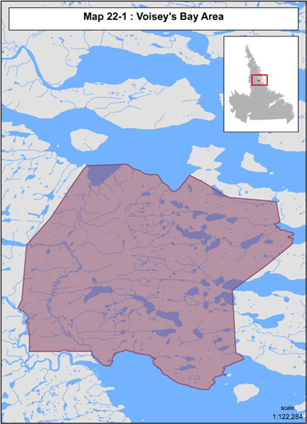 Map 22-1: Voisey's Bay Area