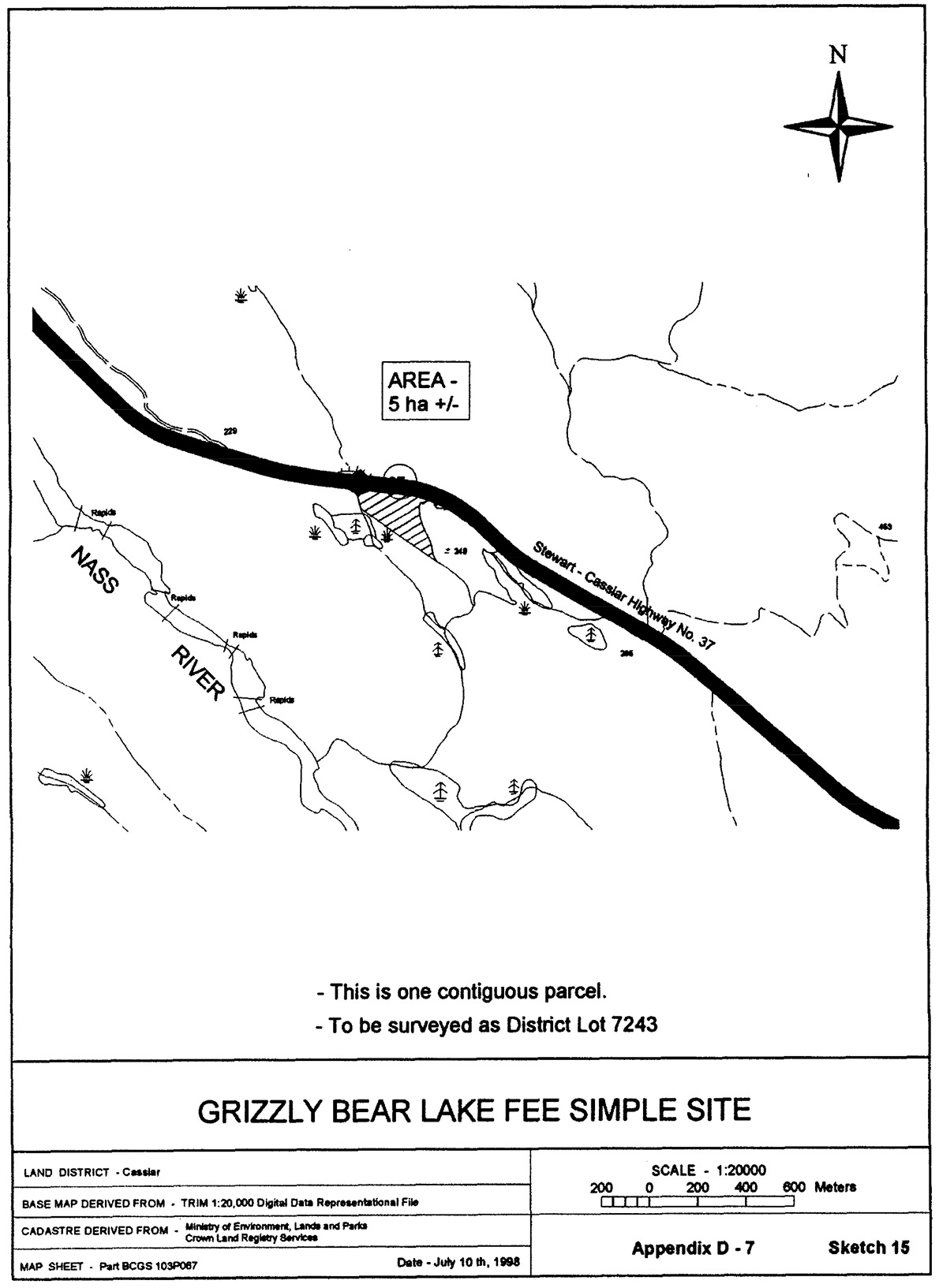 Sketch of Grizzly Bear Lake