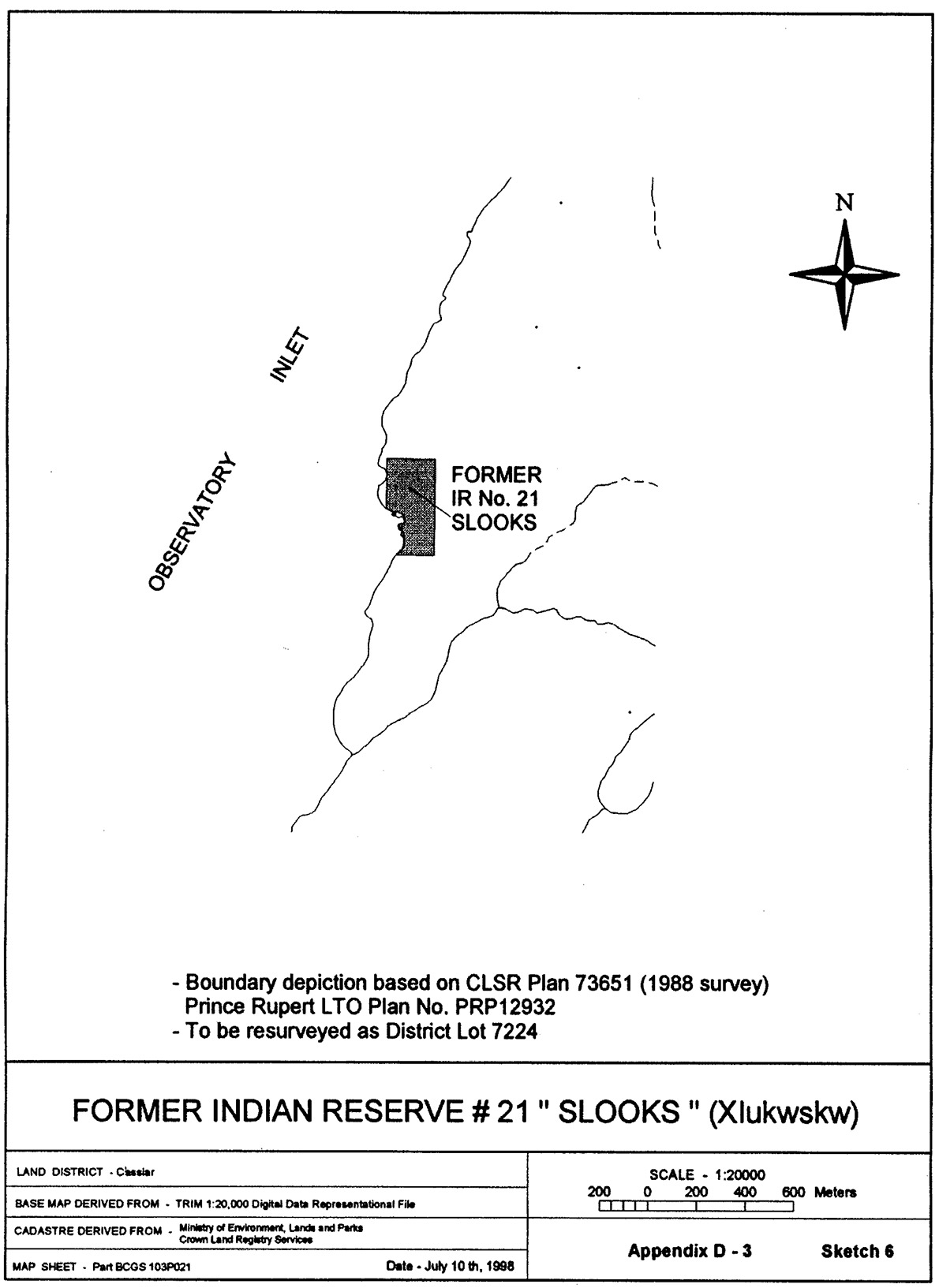 Former Indian Reserve No. 21 Slooks (Xlukwskw)