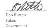 Don Hutton Yukon Government
