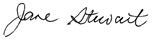 Jane Stewart's signature