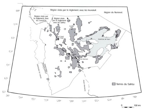 Map of Sahtu Settlement Area